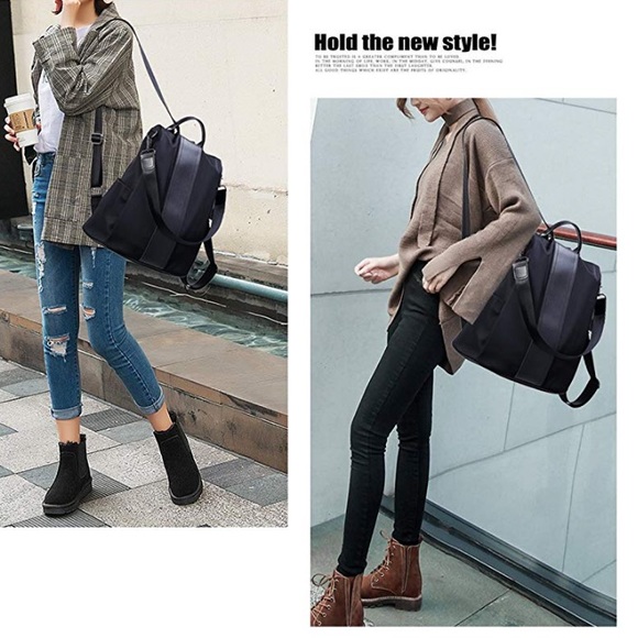 Waterproof Nylon Anti-theft Backpacks Medium - Picture 7 of 8